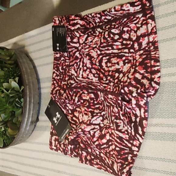 Women's Under Armour compression Mid Rise Shorty Tights Shorts NWT - Picture 4 of 9